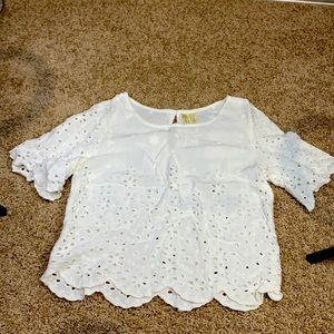 White shirt very nice and unique hand made it